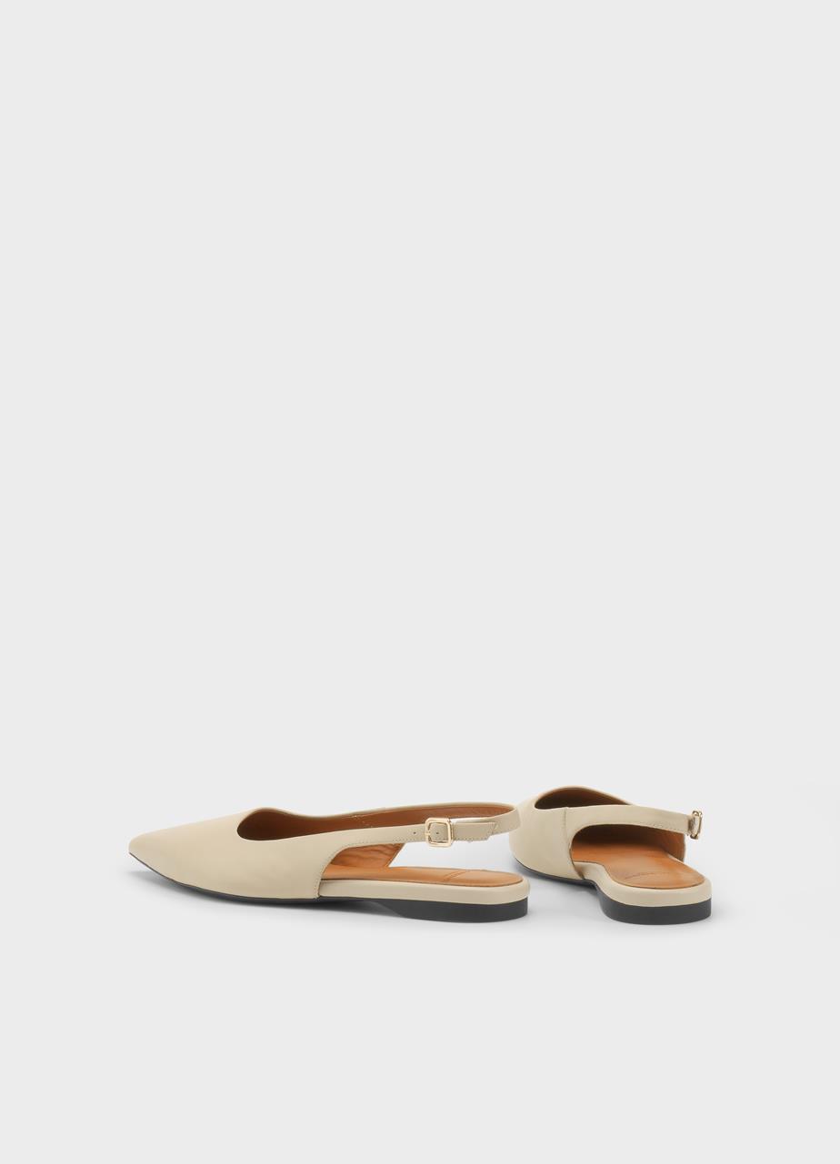 Hermine ballet flats Beige leather