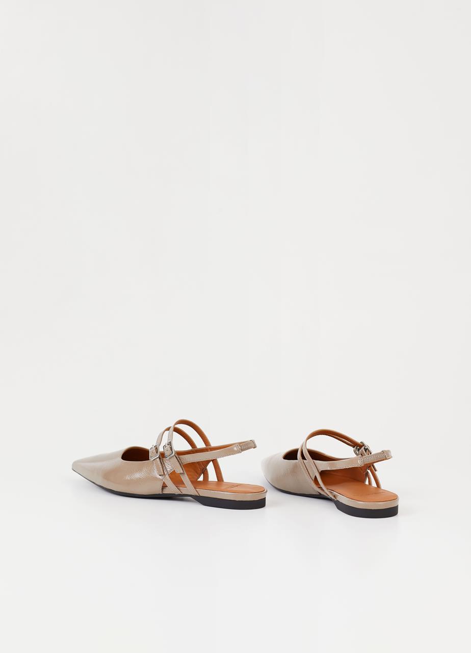 Hermine ballet flats Light Brown patent leather