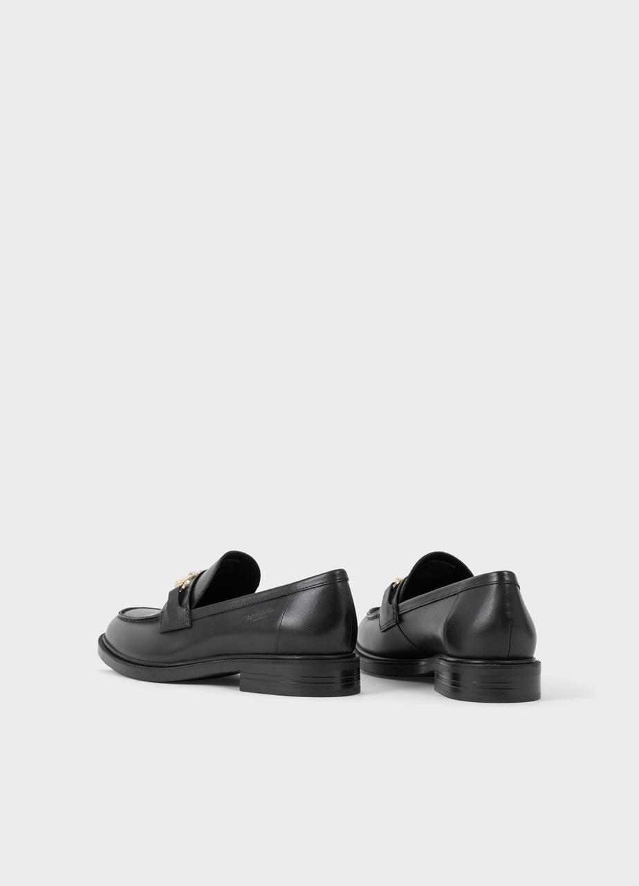 Amina loafers Black, Leather