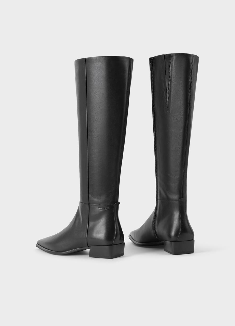Nella tall boots Black leather