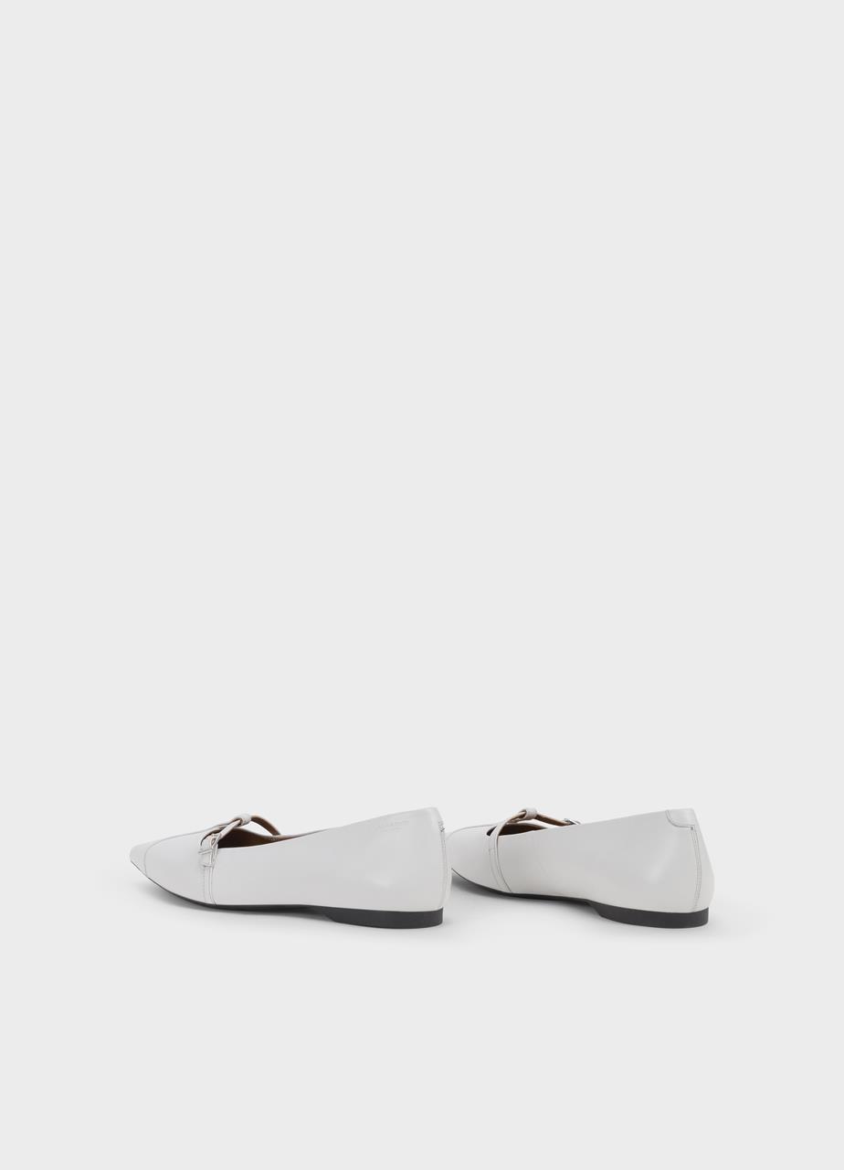 Hermine ballet flats White leather