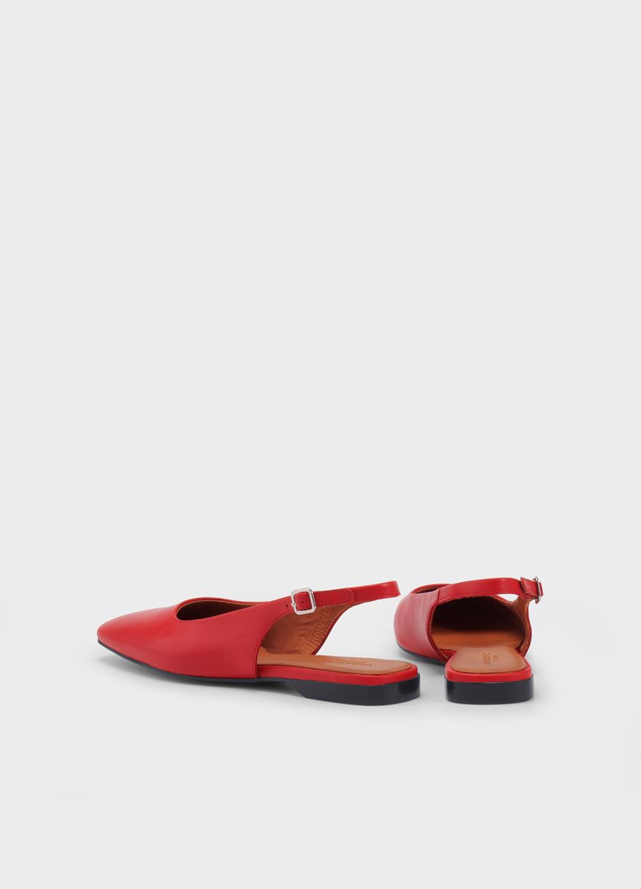 Delia ballet flats Red leather