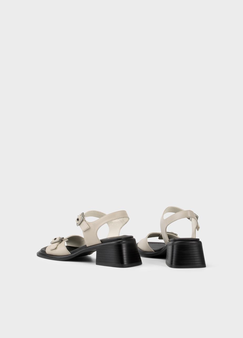 Ines heeled sandals Beige leather