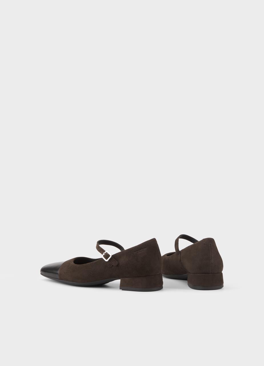 Debbi pumps Dark Brown suede/comb