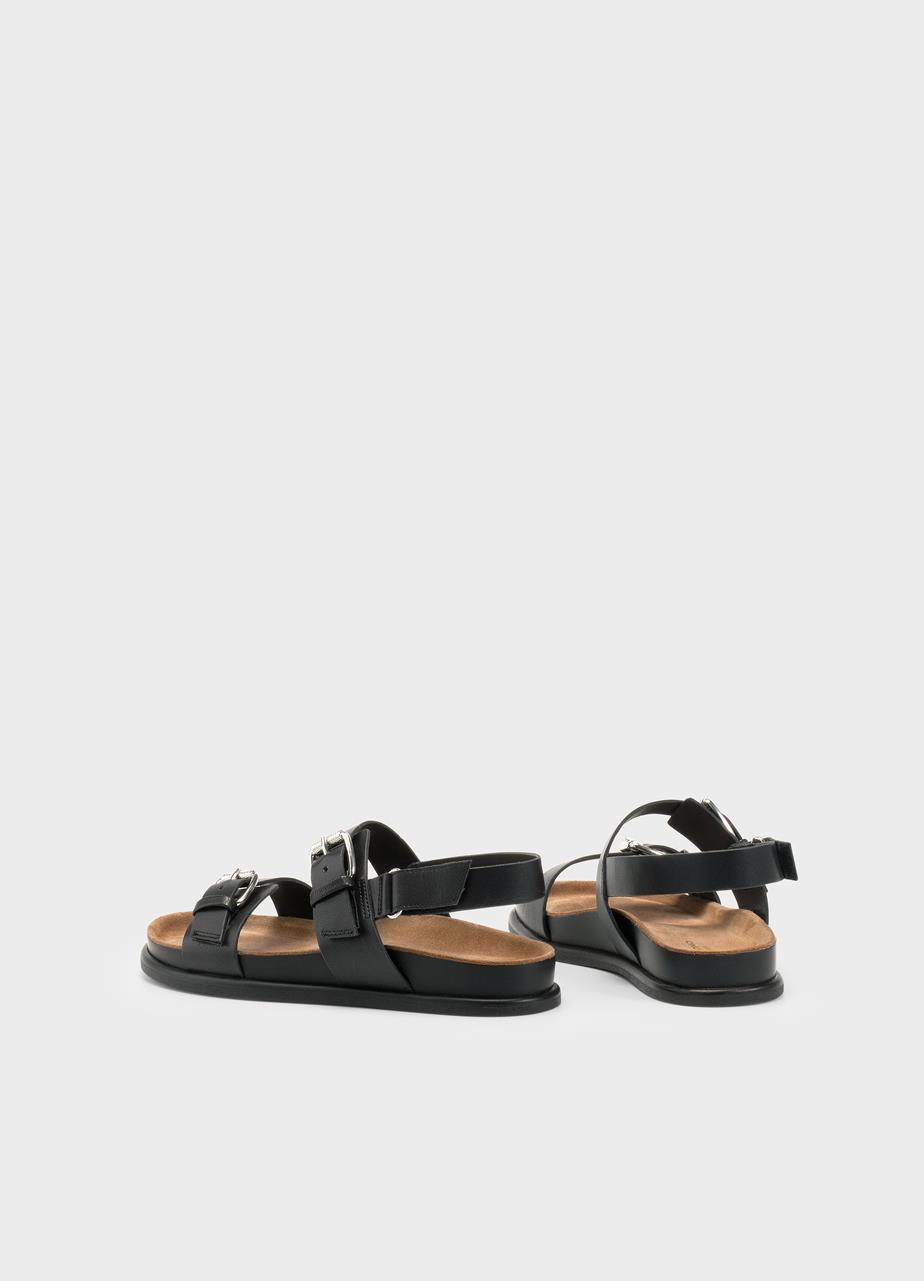 Effie sandals Black leather
