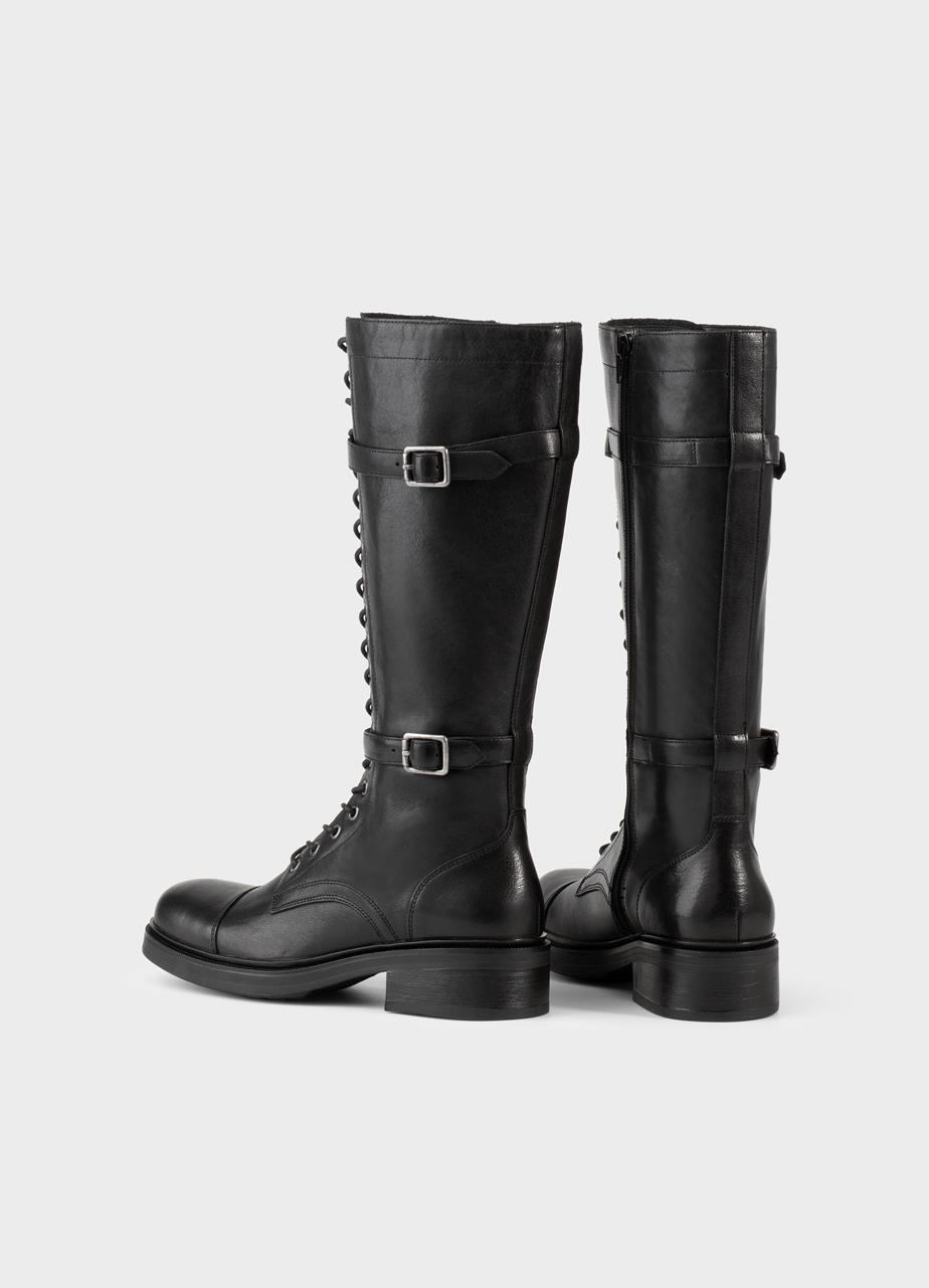 Karlie tall boots Black leather