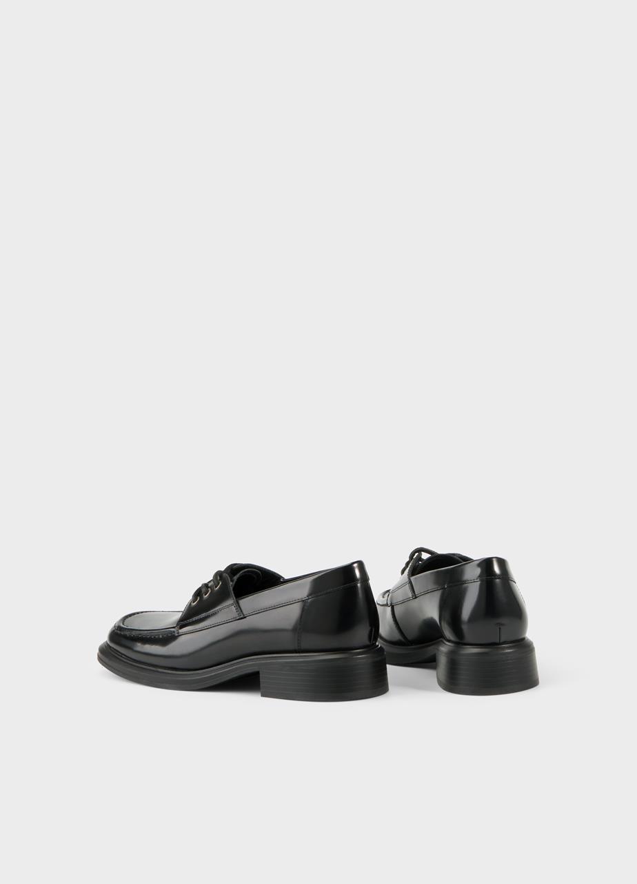 Ellis shoes Black polished leather