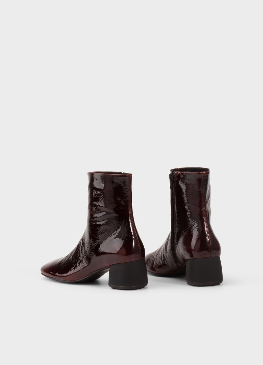 Livia boots Dark Red patent leather