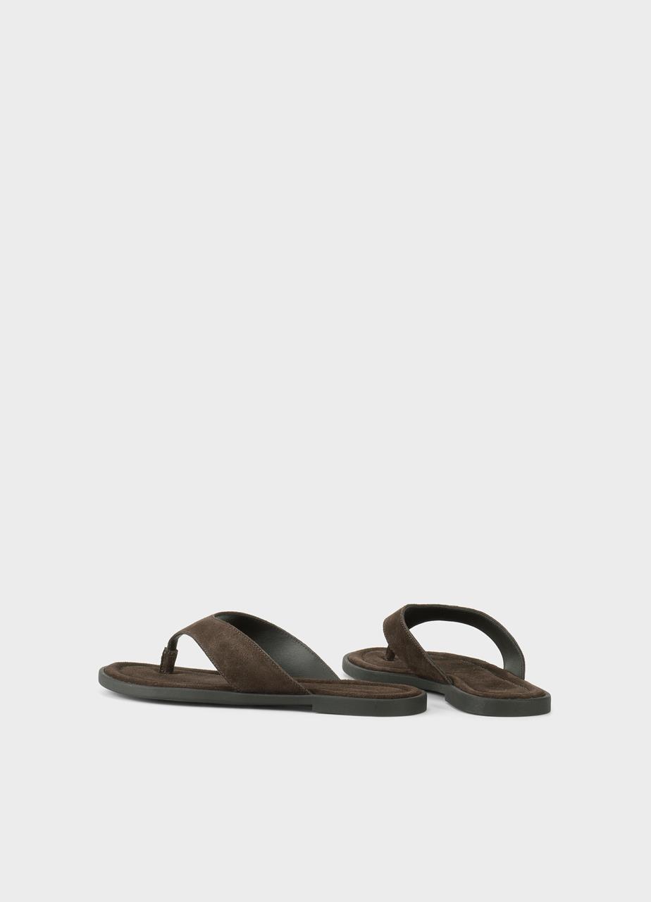 Zaida sandals Dark Brown, Suede