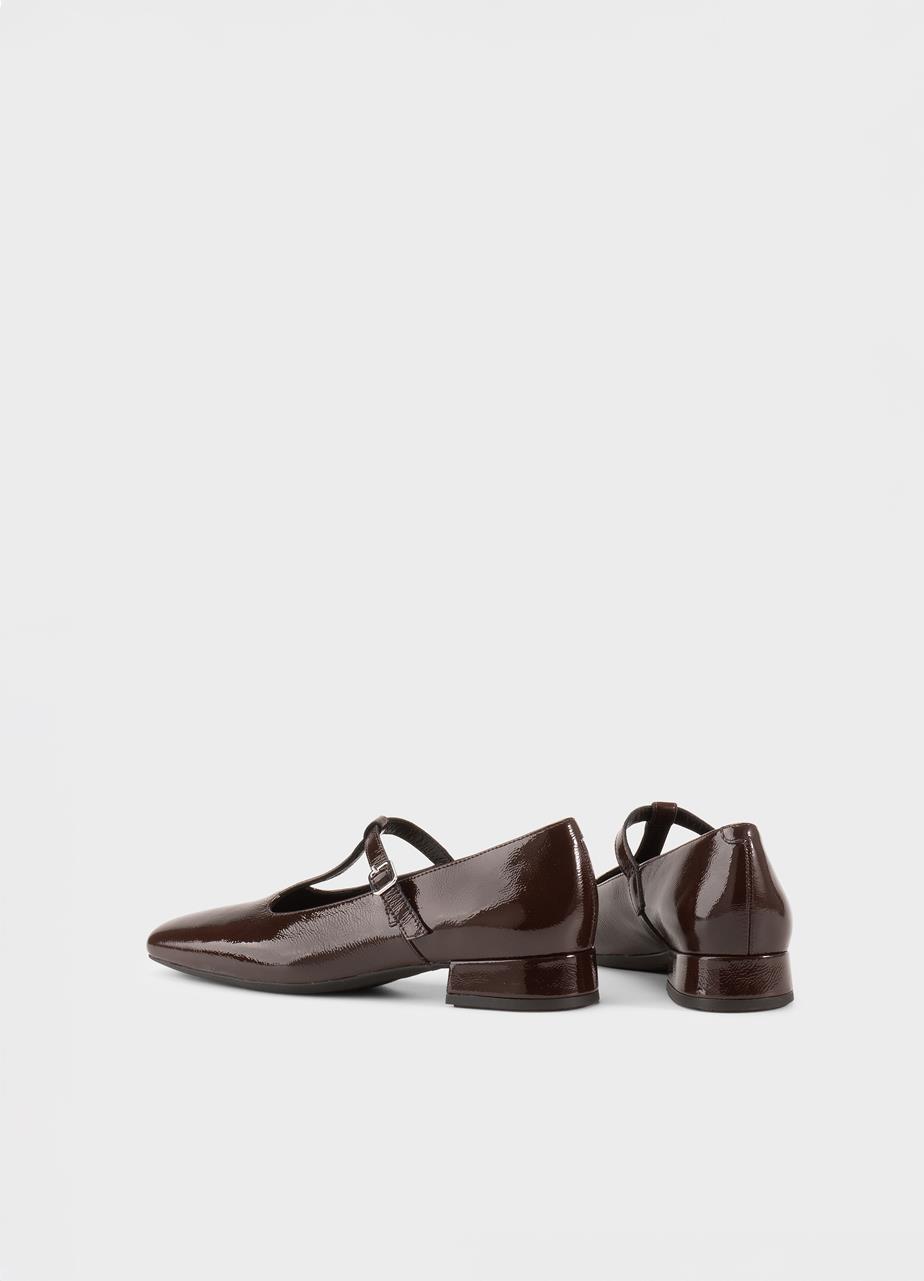 Debbi pumps Dark Brown, Patent Leather
