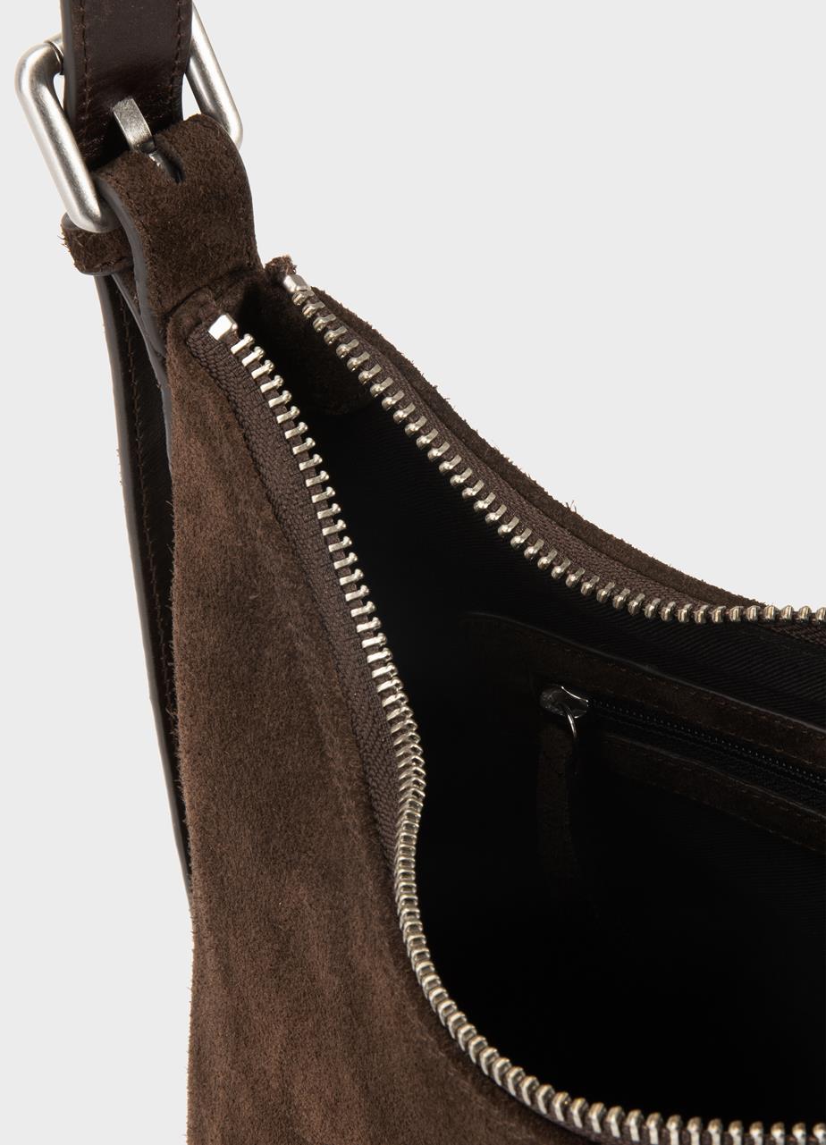 Bari bag Dark Brown suede