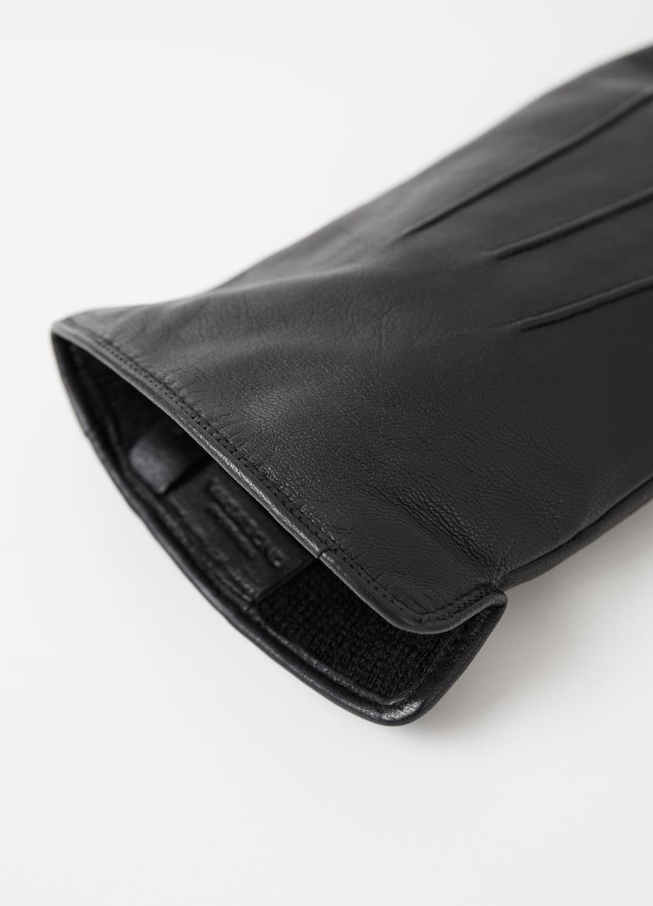 Classic glove m Black leather