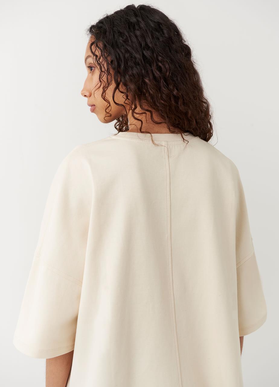 Boxy t-shirt w Off-White textile