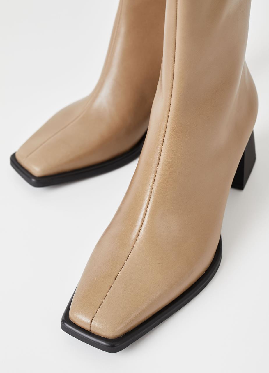 Hedda boots Beige leather