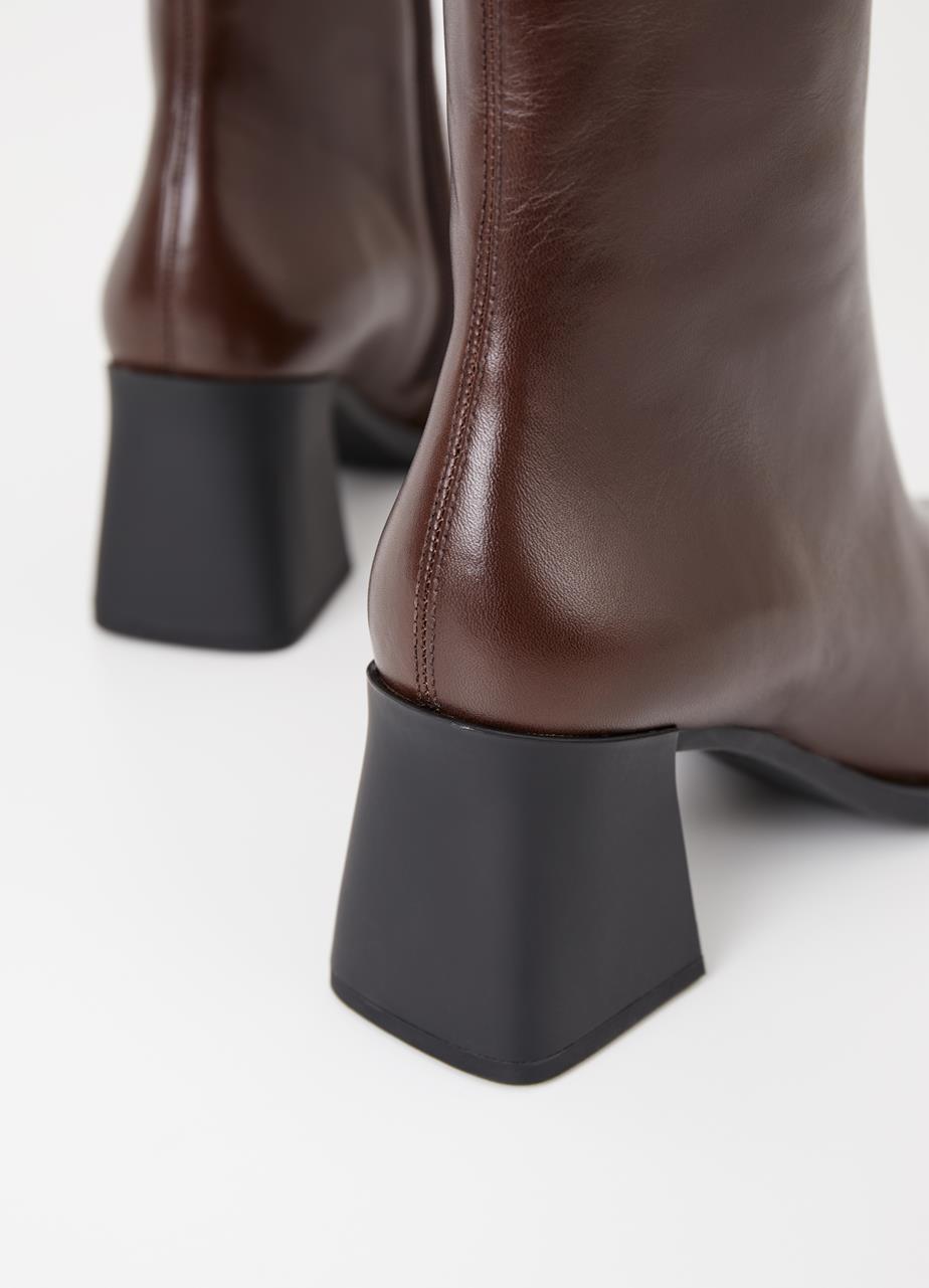 Hedda boots Dark Brown leather
