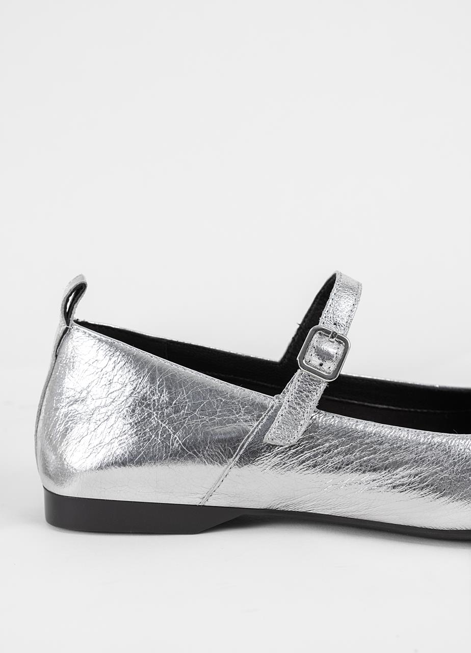 Delia ballet flats Silver metallic leather