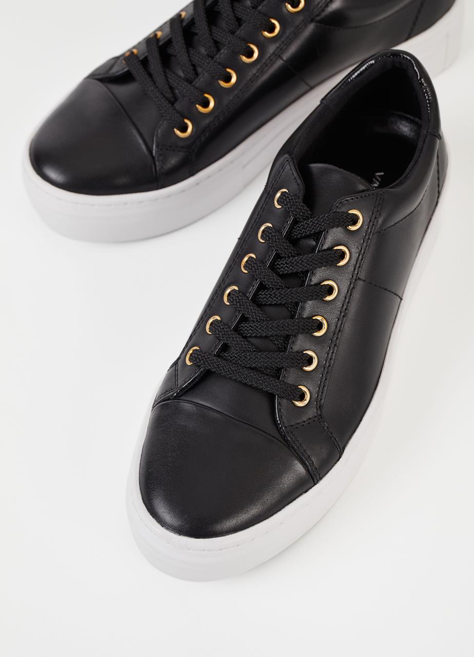 Zoe platform sneakers Black leather