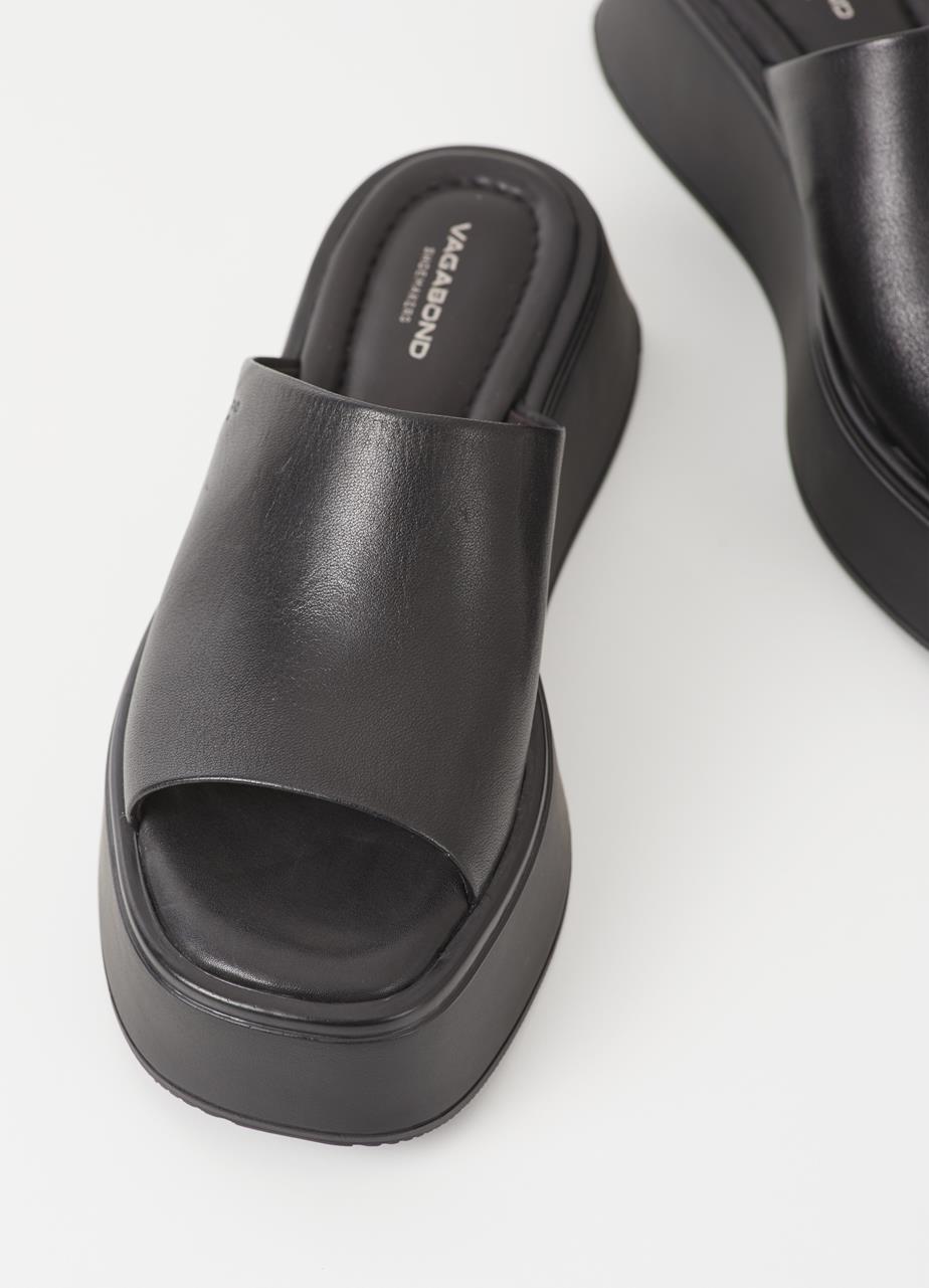 Courtney sandals Black leather