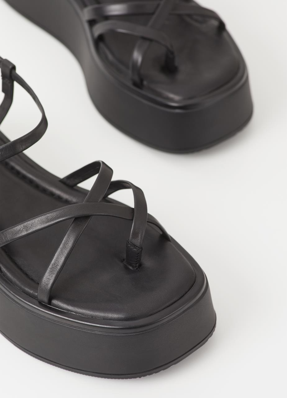 Courtney sandals Black leather