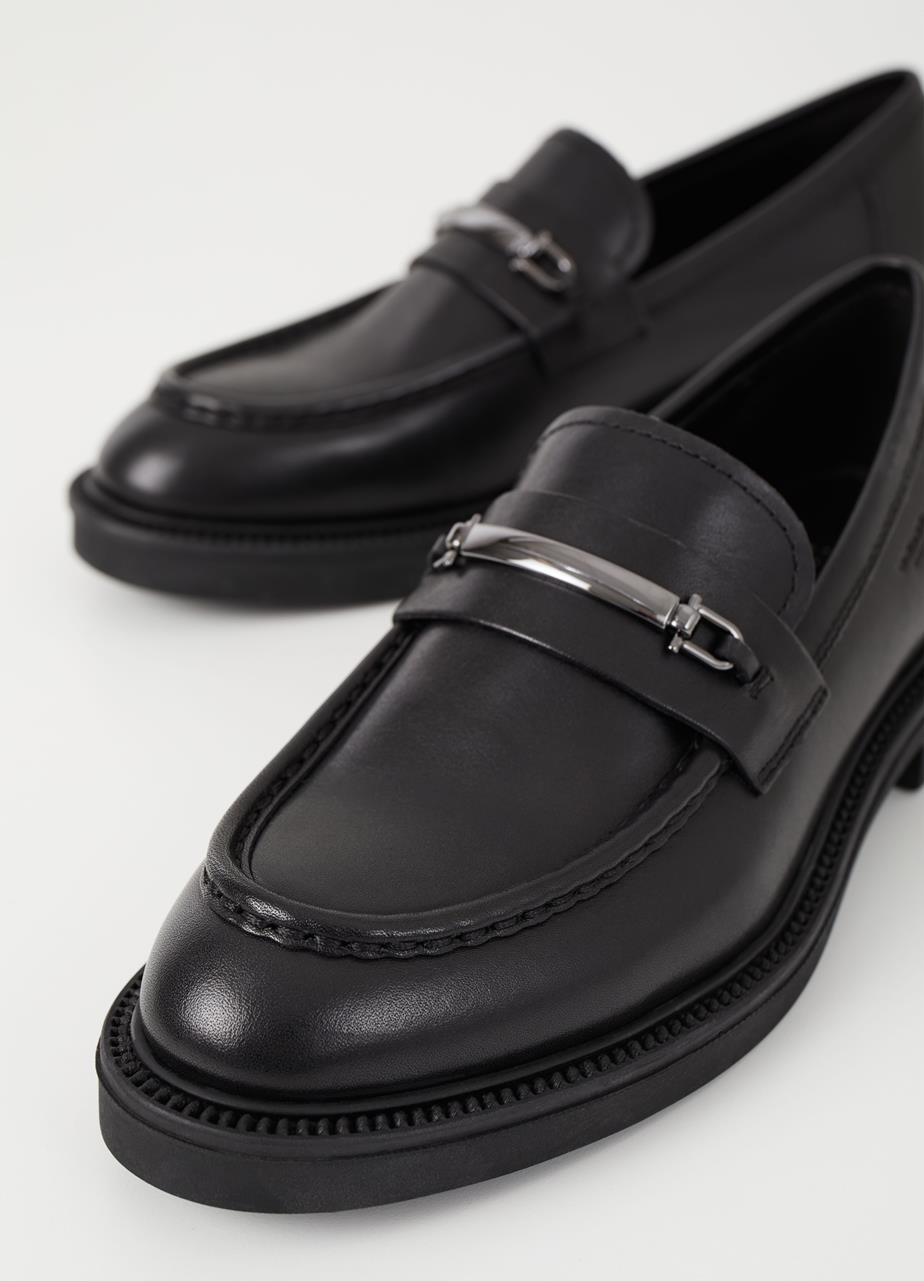 Alex w loafers Black leather