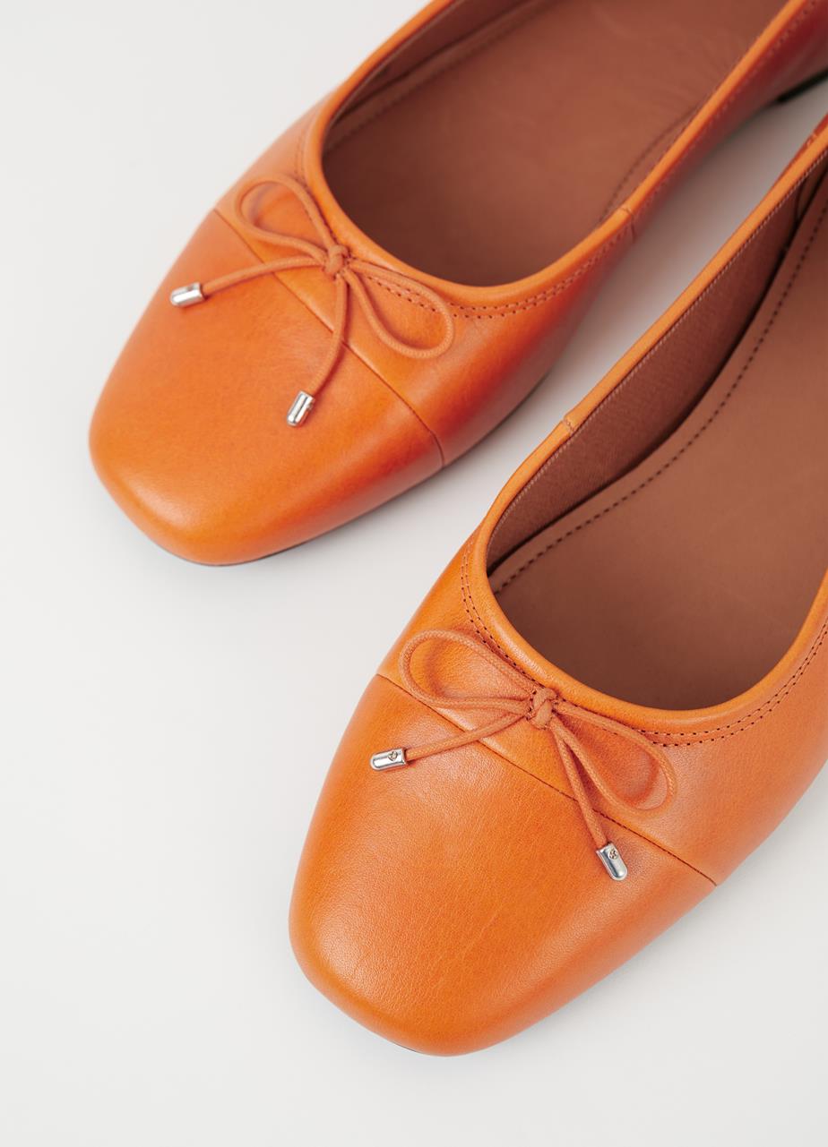 Jolin ballet flats Orange leather