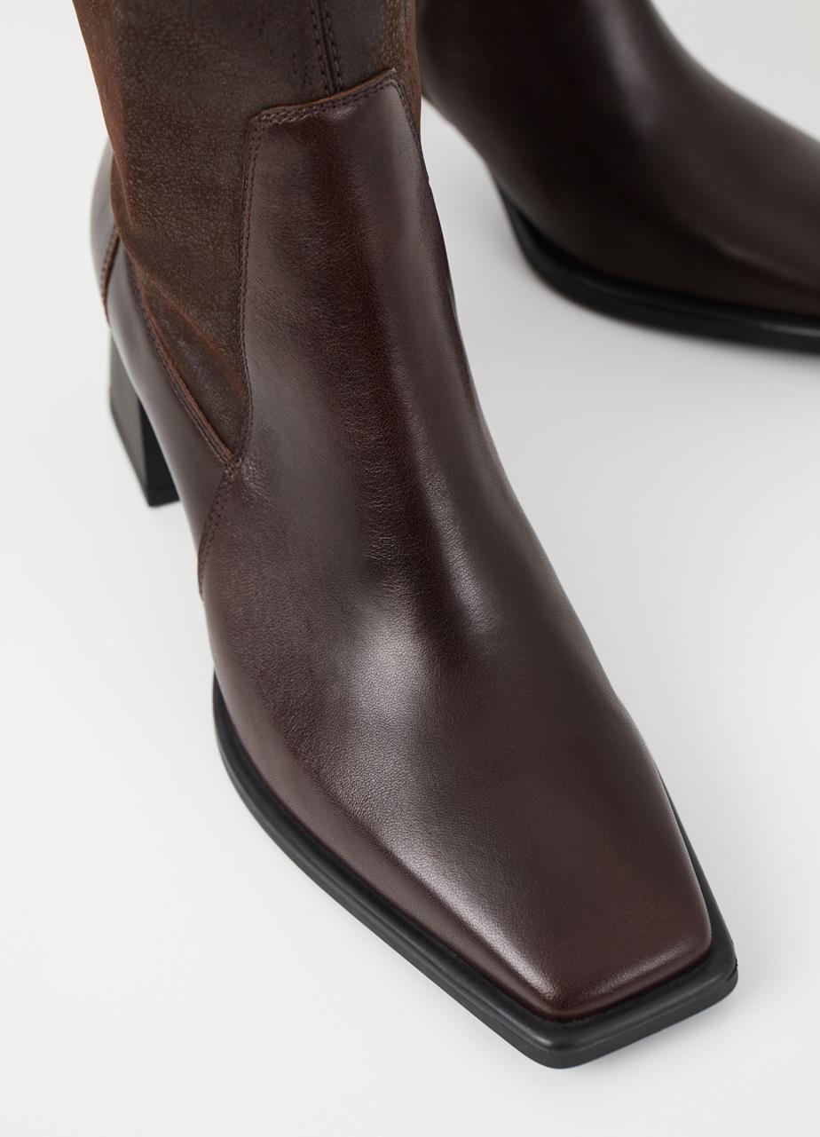 Hedda boots Brown leather/comb