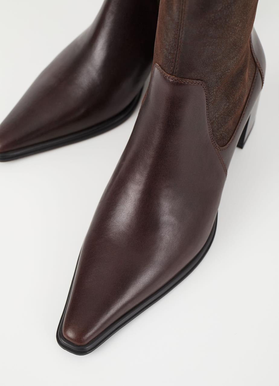 Giselle boots Brown leather/comb