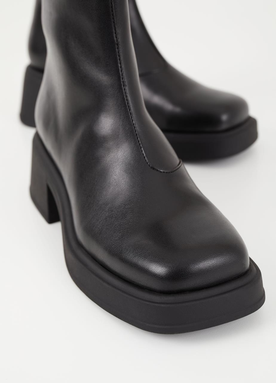 Dorah boots Black leather imitation