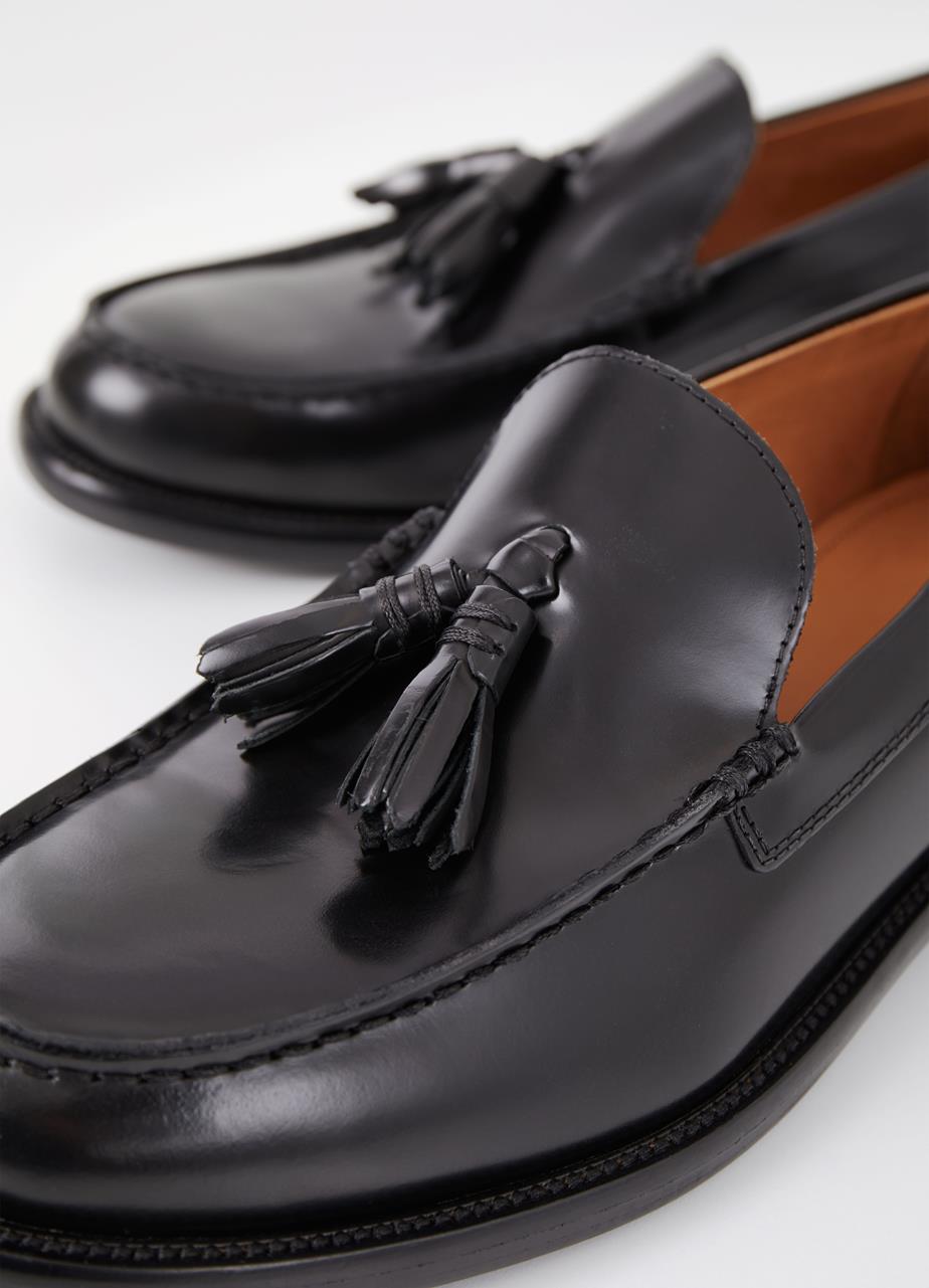 Steven loafers Black polished leather