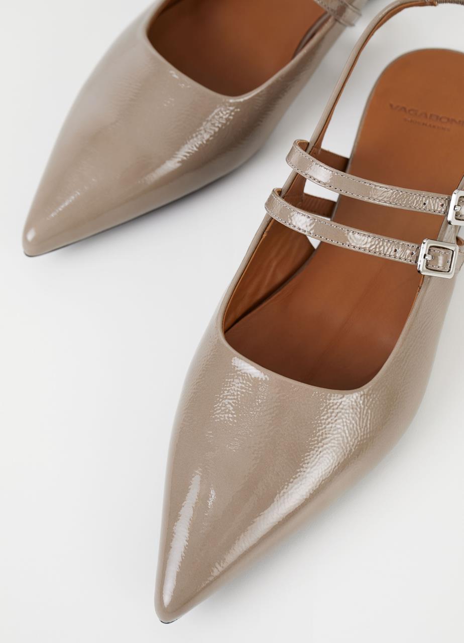 Hermine ballet flats Light Brown patent leather