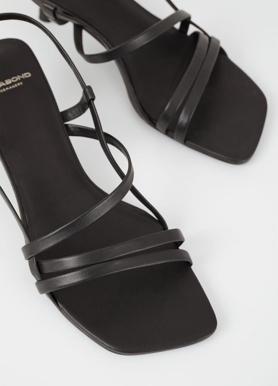 Jonna heeled sandals Black leather