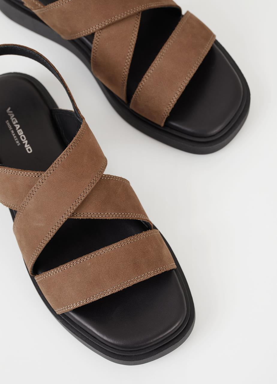 Connie sandals Brown nubuck