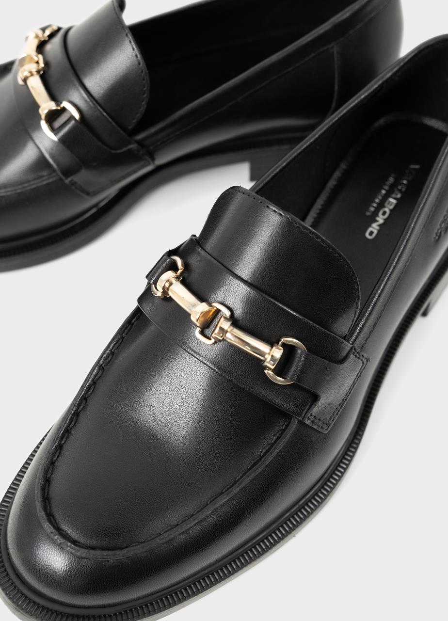 Amina loafers Black, Leather