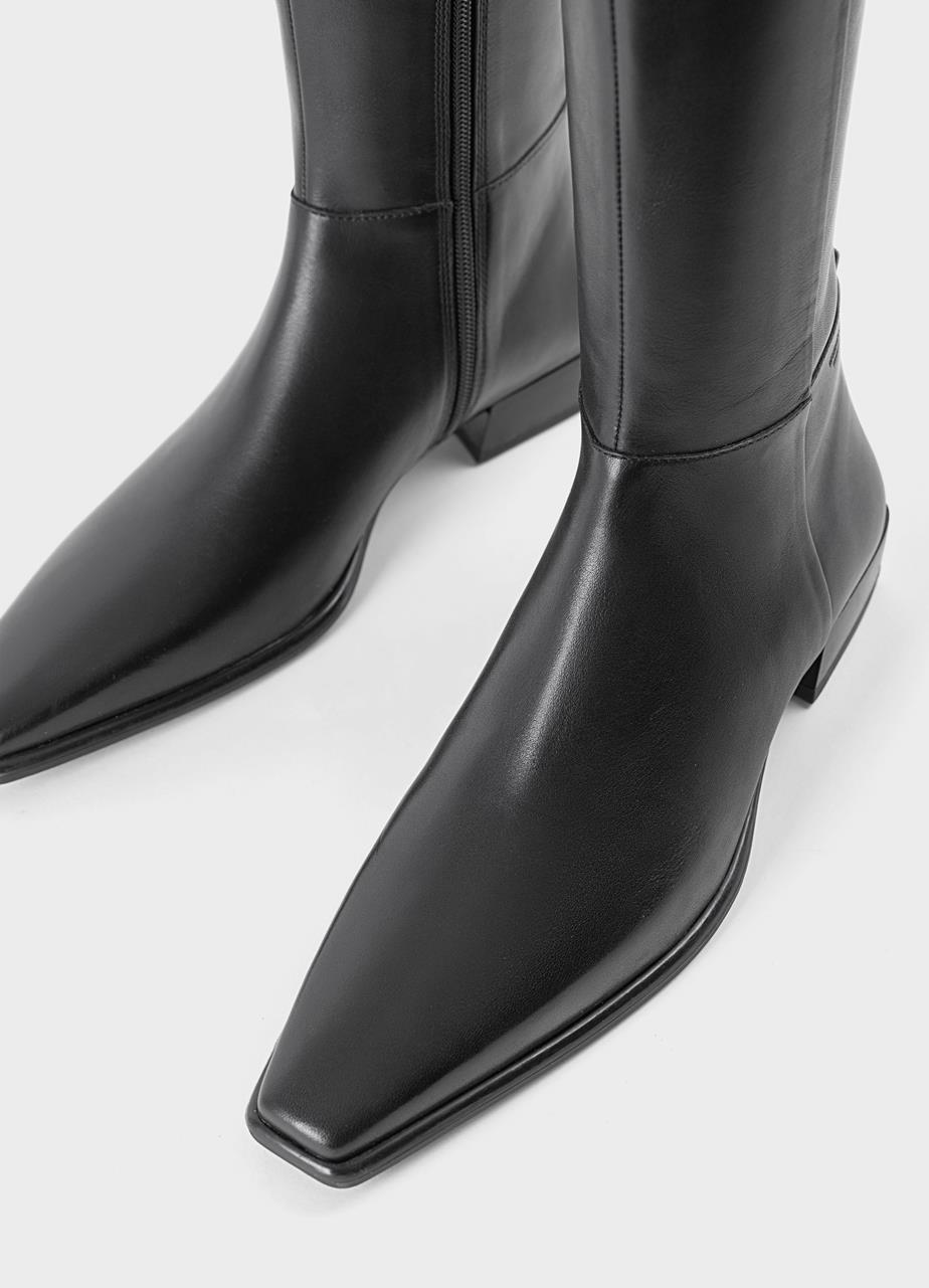 Nella tall boots Black leather