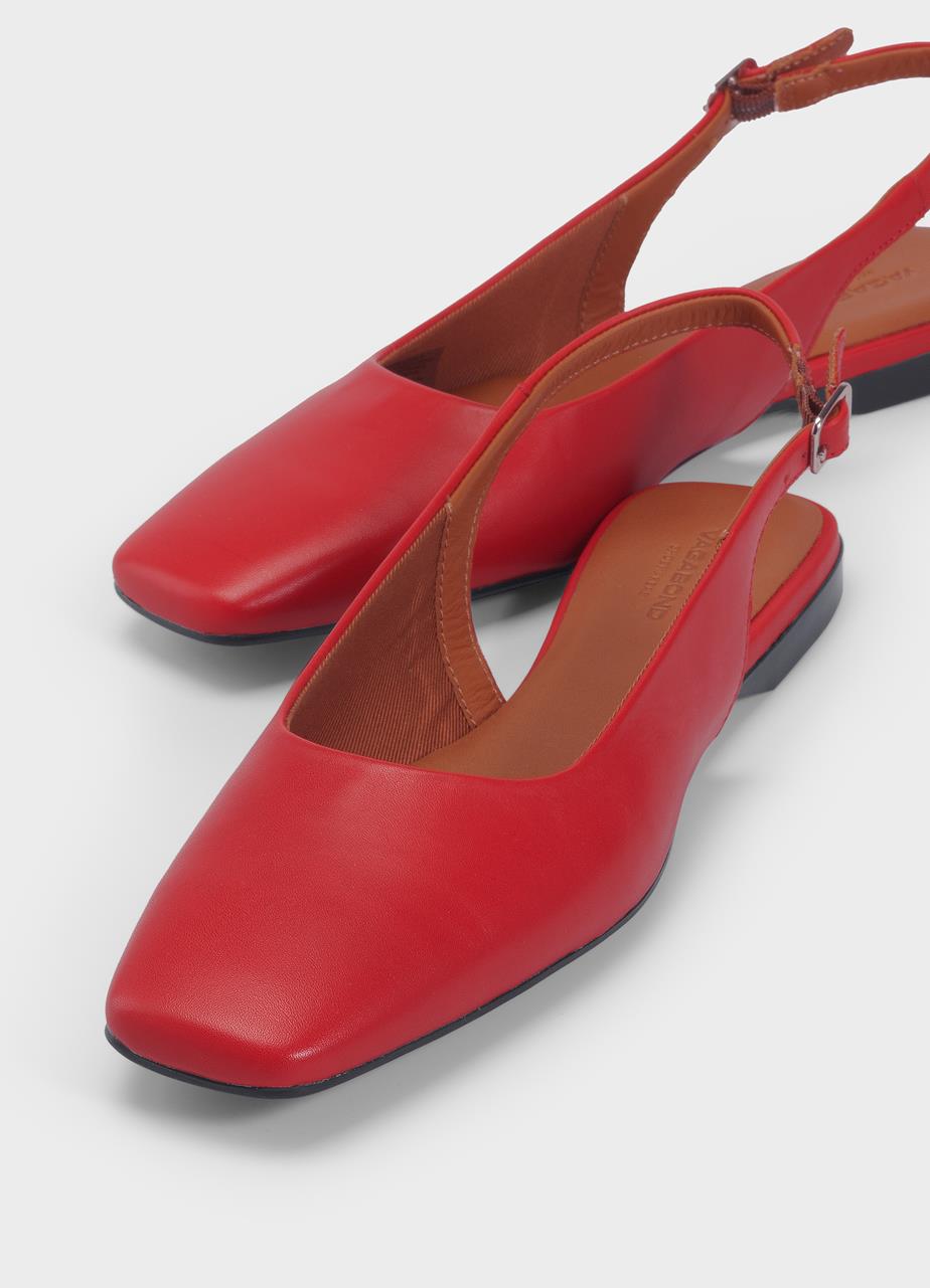 Delia ballet flats Red leather