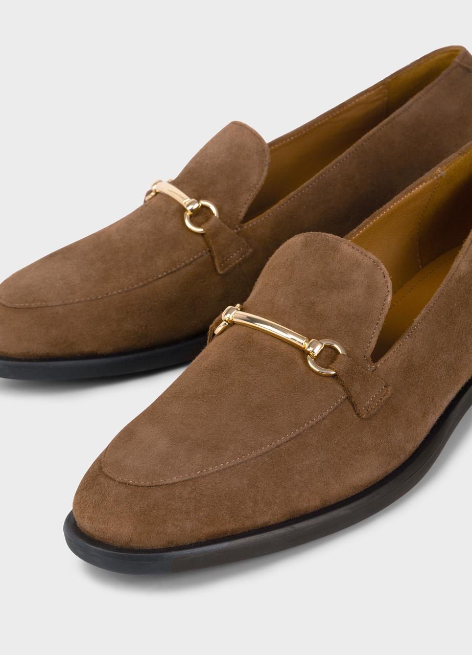 Heidi loafers Brown suede
