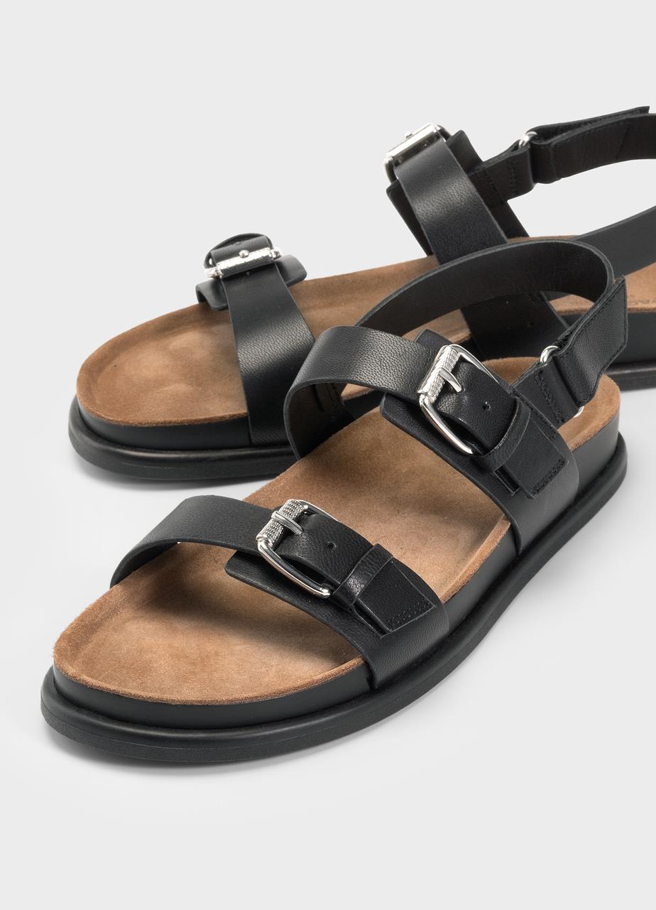 Effie sandals Black leather