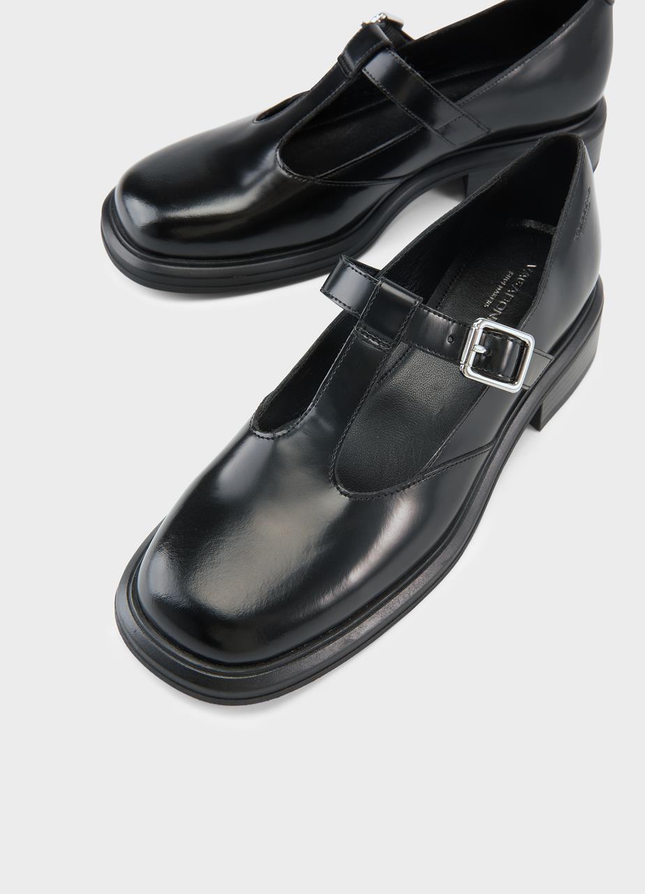 Ellis shoes Black, Polished Leather