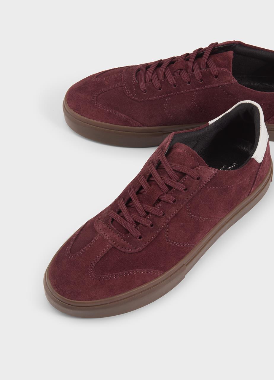 Cody sneakers Dark Red suede/comb