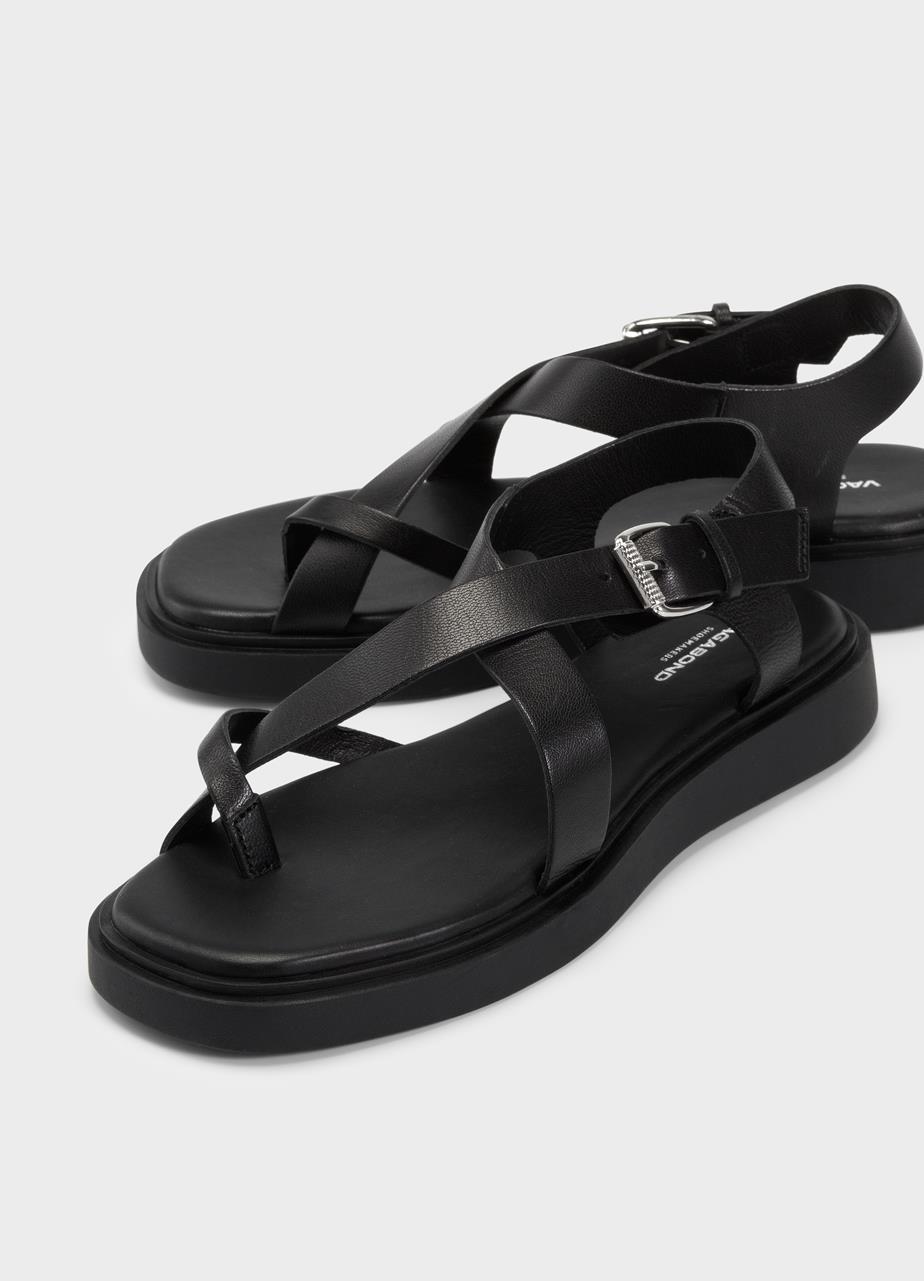 Connie sandals Black leather