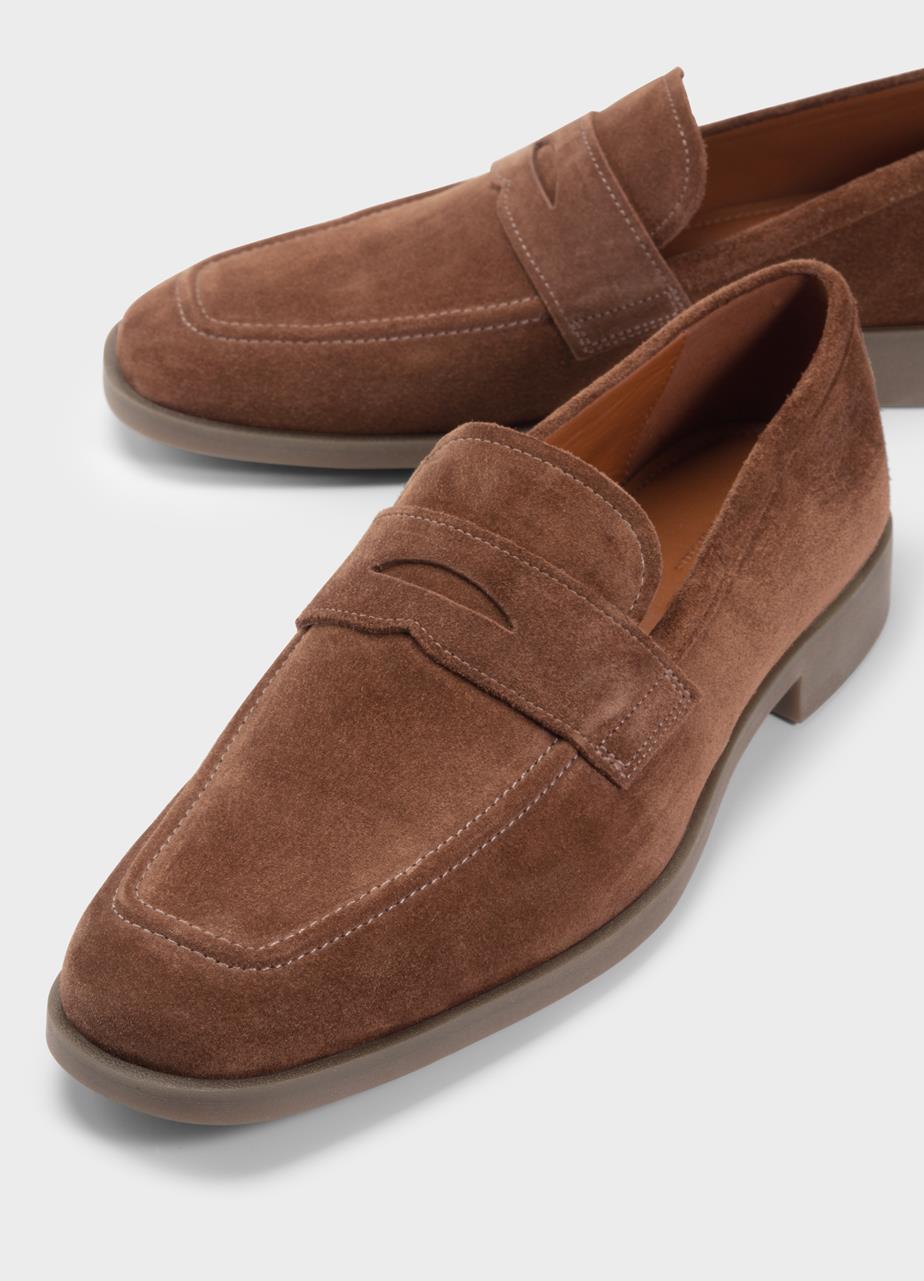 Troy loafers Brown suede