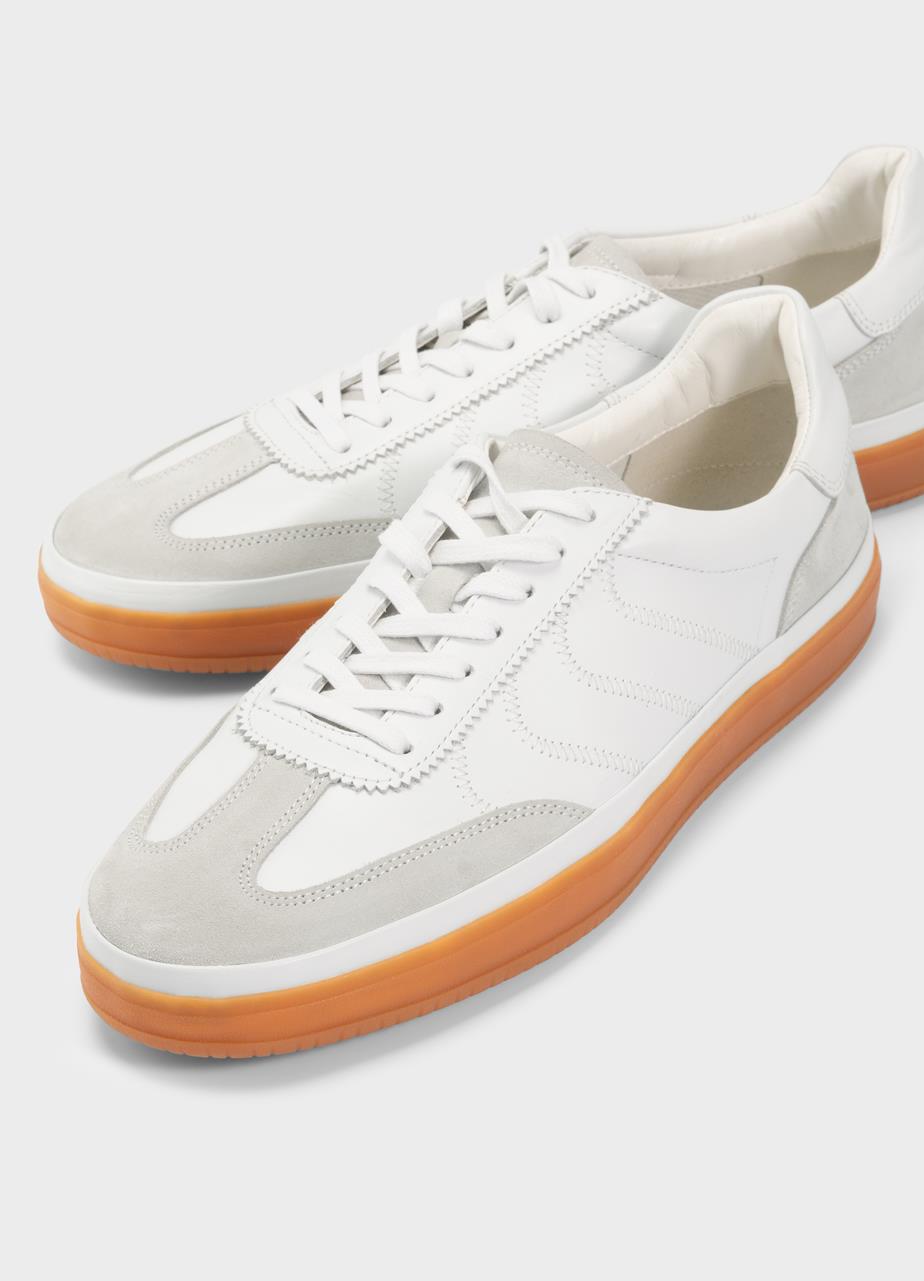 Leo sneakers White suede/leather