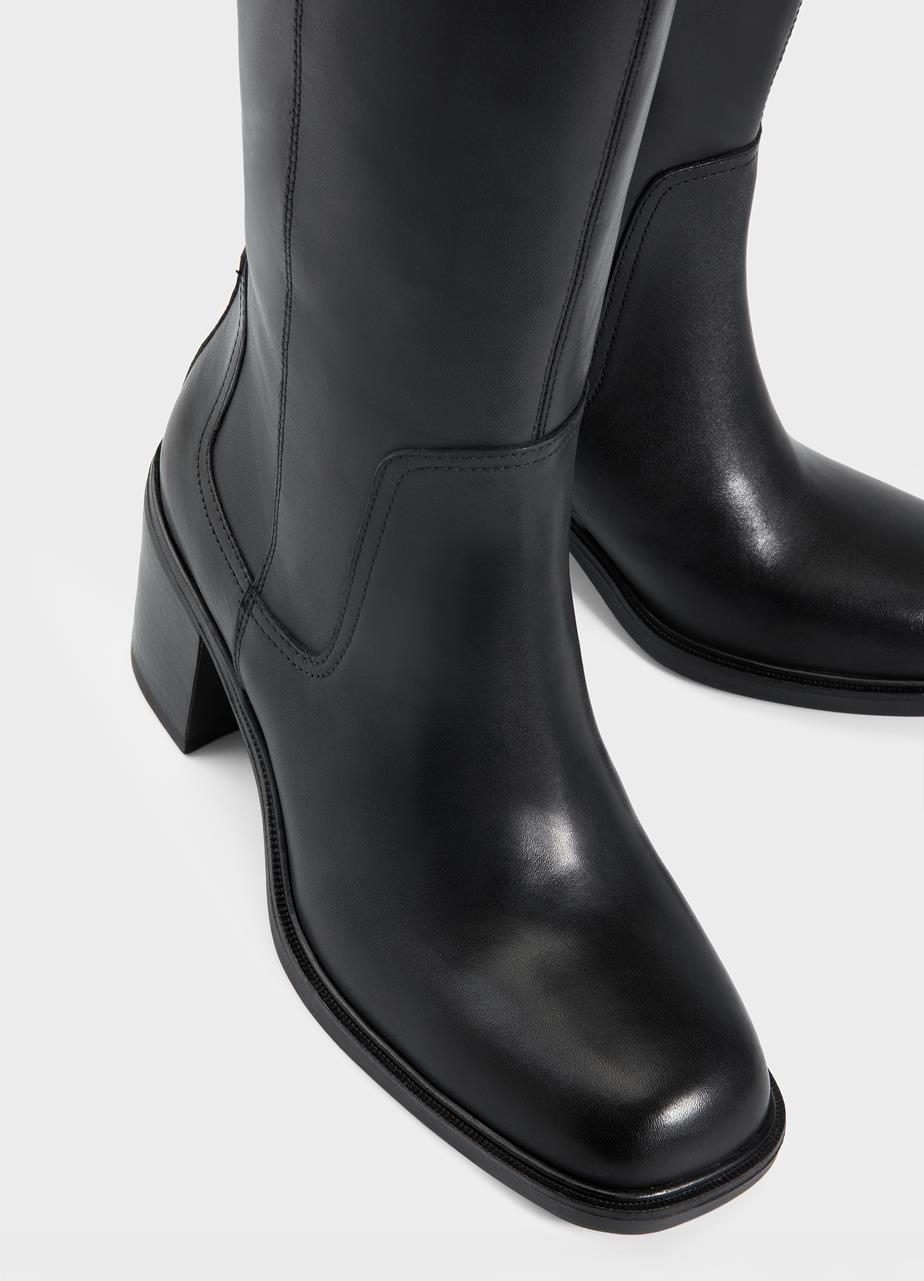 Meryl tall boots Black leather