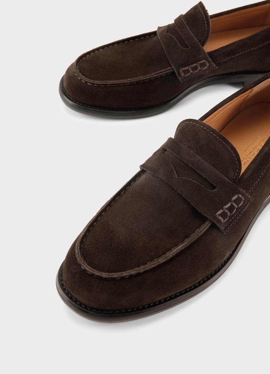 Steven loafers Dark Brown, Suede