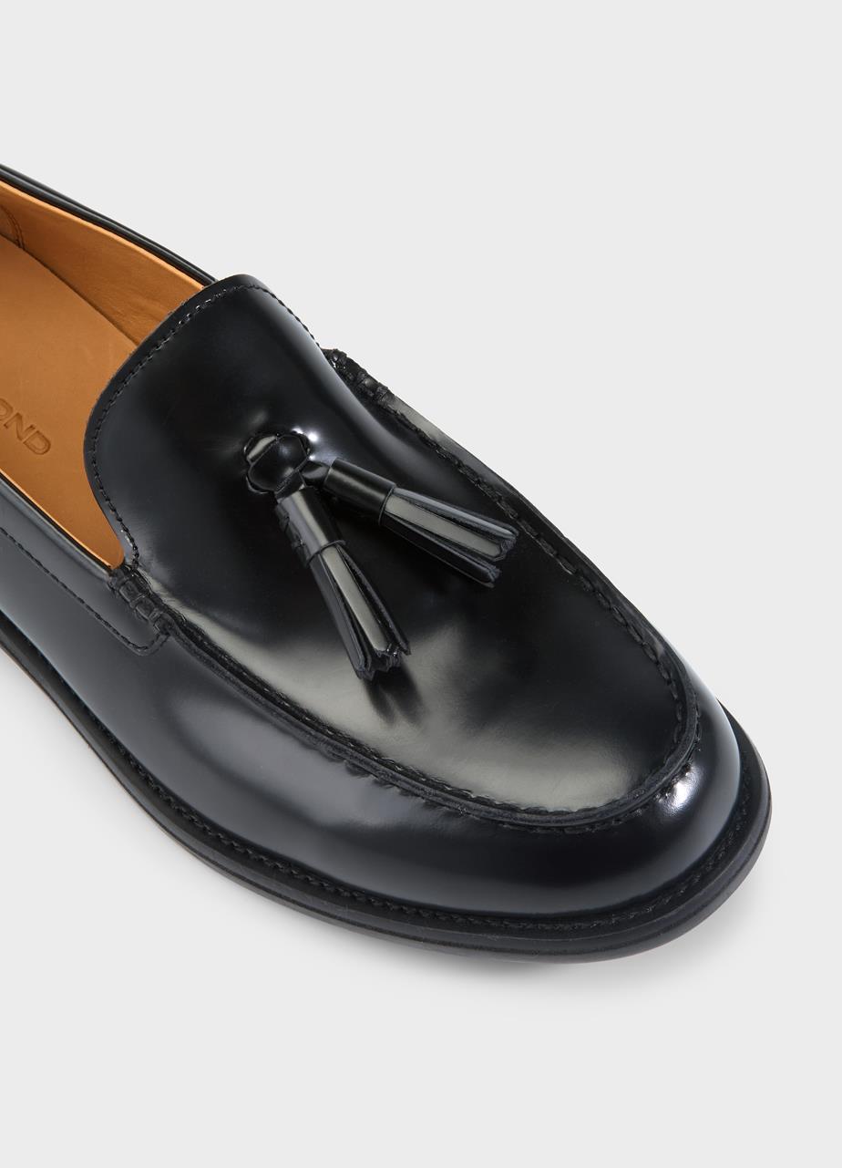 Steven loafers Black polished leather