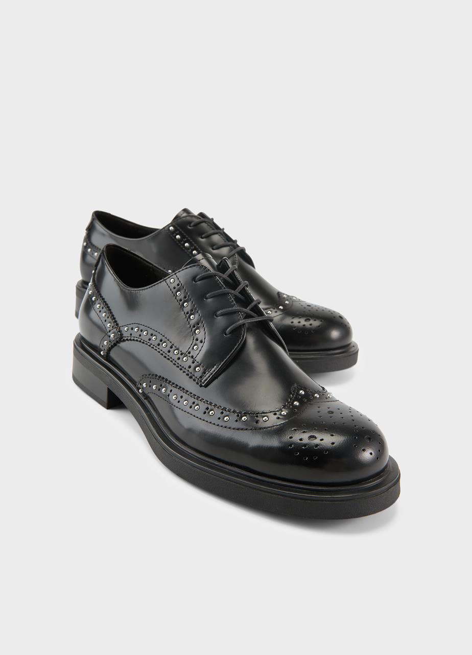 Freya shoes Black, Polished Leather