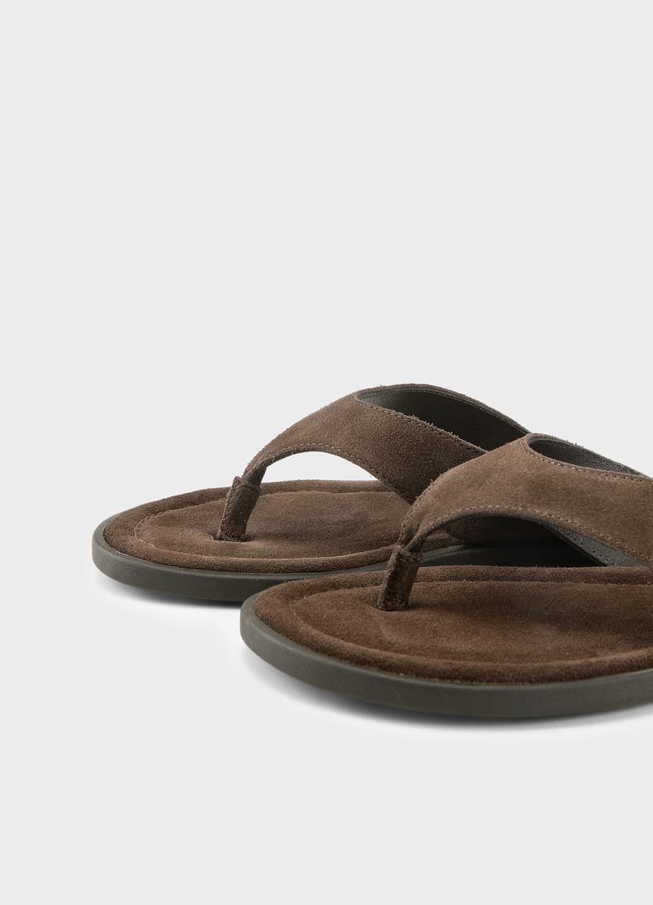 Zaida sandals Dark Brown, Suede