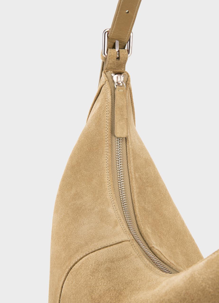 Hilo bag Beige, Suede
