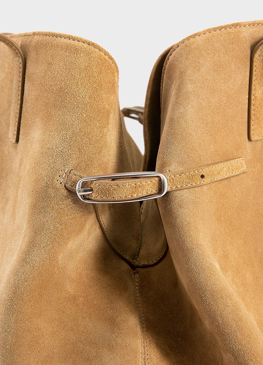 Cannes bag Beige, Suede