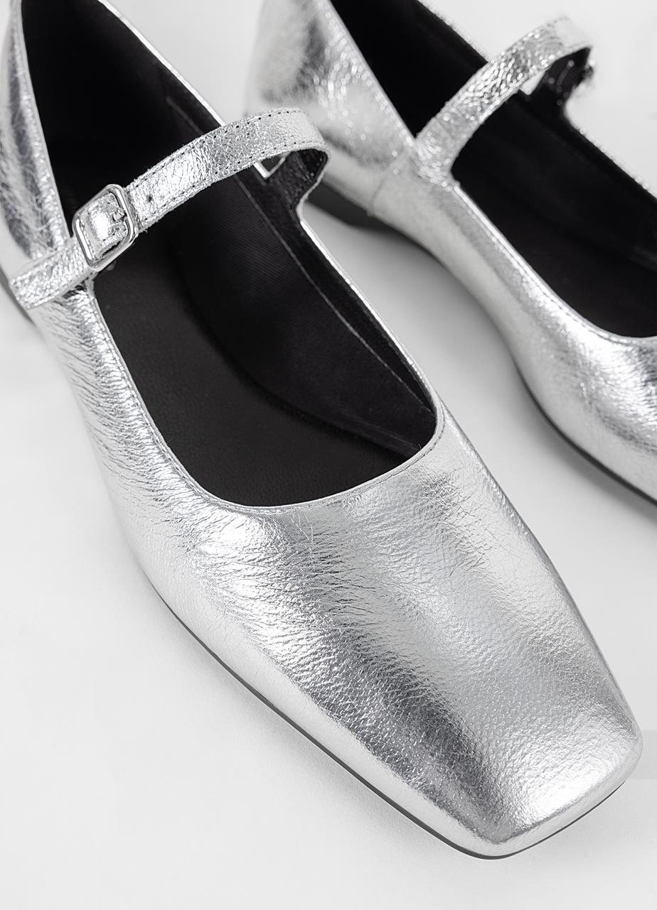 Delia ballet flats Silver metallic leather